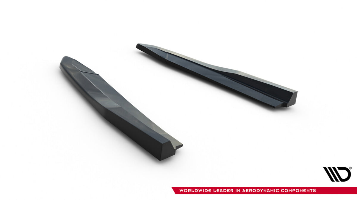 Diffusor Flaps V.4 passend für Skoda Octavia RS Liftback / Combi Mk4 FL schwarz Hochglanz