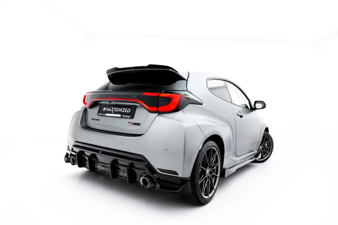 Diffusor Flaps V.4 passend für Toyota GR Yaris Mk4 Facelift schwarz Hochglanz