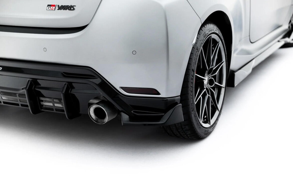 Diffusor Flaps V.4 passend für Toyota GR Yaris Mk4 Facelift schwarz Hochglanz