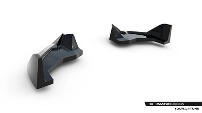 Diffusor Flaps V.4 passend für Toyota GR Yaris Mk4 Facelift schwarz Hochglanz