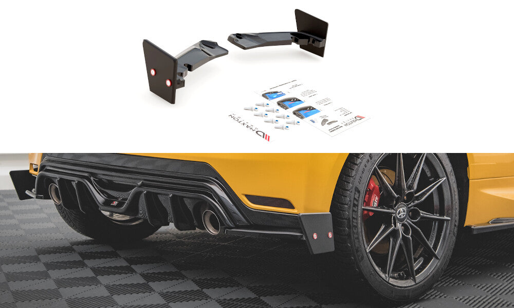 Diffusor Flaps V.4 passend für Toyota GR Yaris Mk4 schwarz Hochglanz