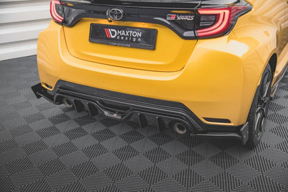 Diffusor Flaps V.4 passend für Toyota GR Yaris Mk4 schwarz Hochglanz