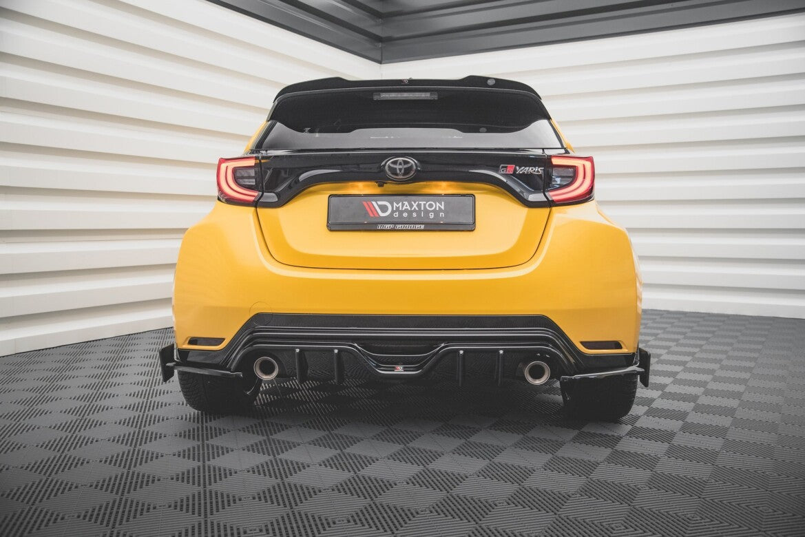Diffusor Flaps V.4 passend für Toyota GR Yaris Mk4 schwarz Hochglanz