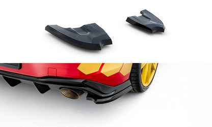 Diffusor Flaps V.4 passend für VW Golf GTI Clubsport Mk8 FL schwarz Hochglanz