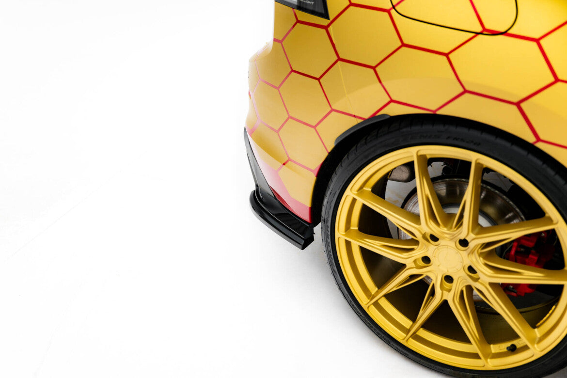 Diffusor Flaps V.4 passend für VW Golf GTI Clubsport Mk8 FL schwarz Hochglanz