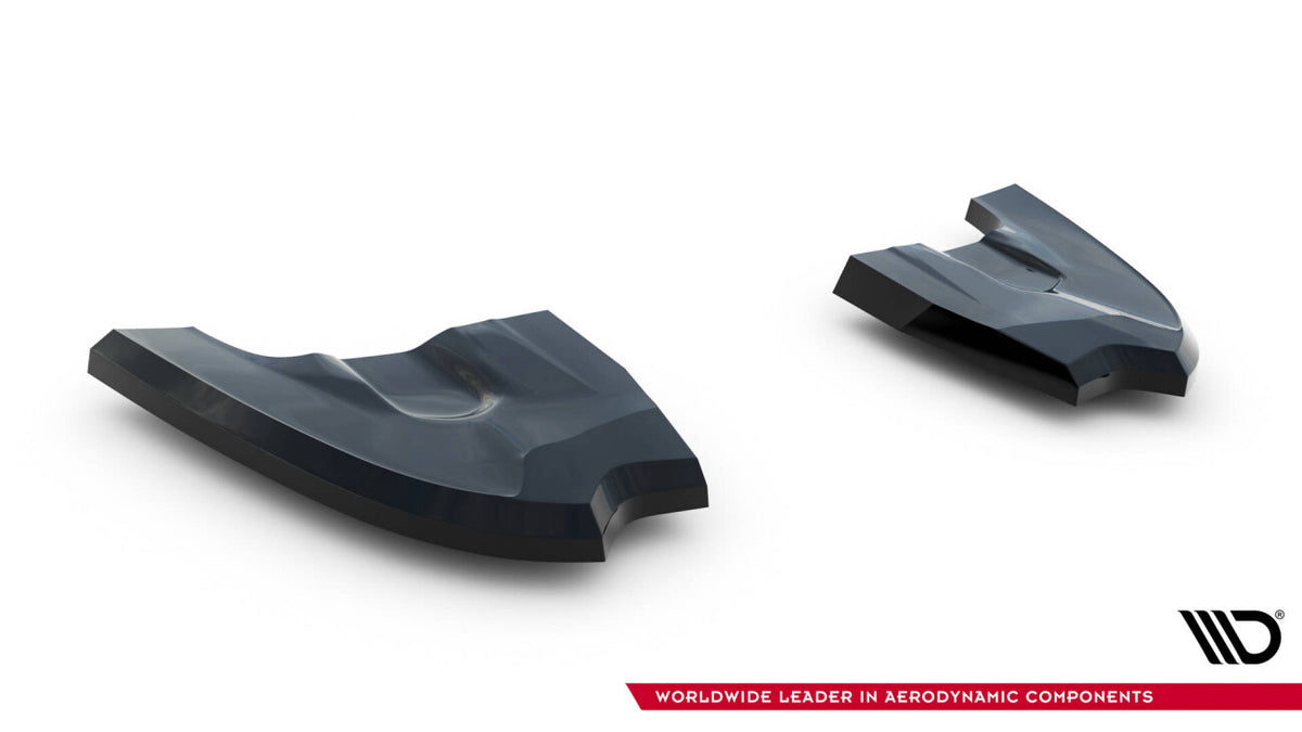 Diffusor Flaps V.4 passend für VW Golf GTI Clubsport Mk8 FL schwarz Hochglanz