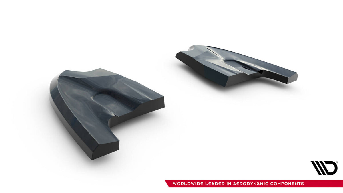 Diffusor Flaps V.4 passend für VW Golf GTI Clubsport Mk8 FL schwarz Hochglanz