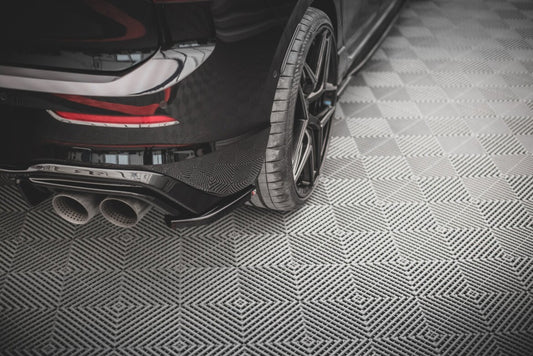 Diffusor Flaps V.4 passend für VW Golf R Hatchback Mk8 FL schwarz Hochglanz