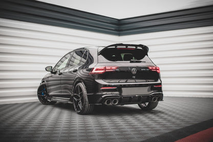Diffusor Flaps V.4 passend für VW Golf R Hatchback Mk8 FL schwarz Hochglanz