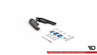 Diffusor Flaps V.4 passend für VW Golf R Hatchback Mk8 FL schwarz Hochglanz