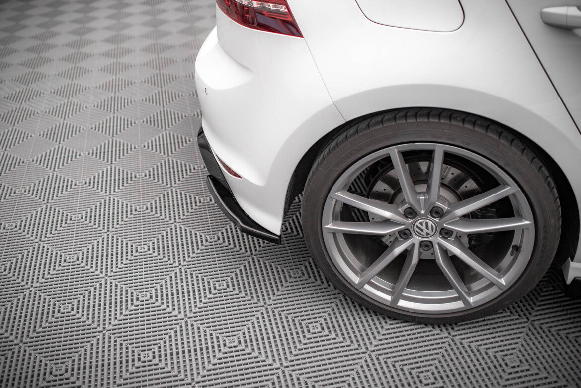 Diffusor Flaps V.4 passend für VW Golf R Mk7 schwarz Hochglanz