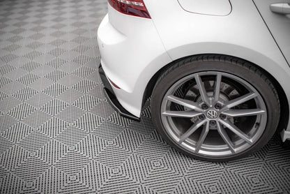 Diffusor Flaps V.4 passend für VW Golf R Mk7 schwarz Hochglanz