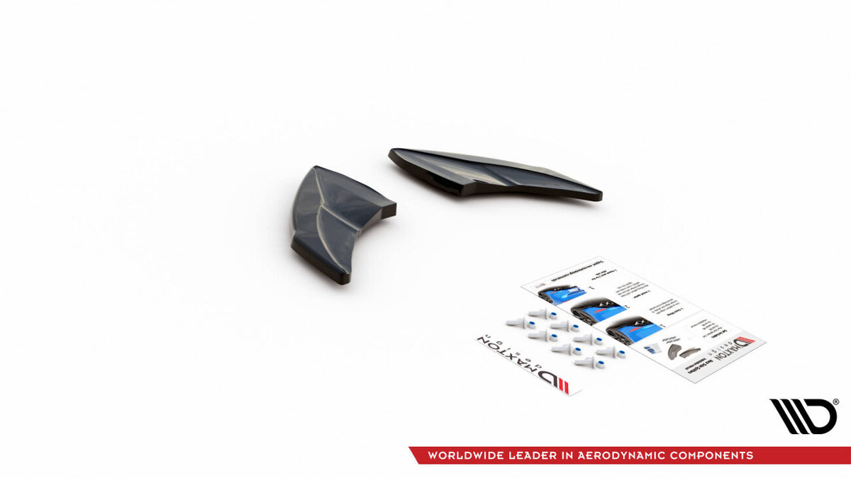 Diffusor Flaps V.4 passend für VW Golf R Mk7 schwarz Hochglanz