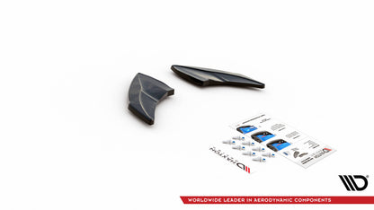 Diffusor Flaps V.4 passend für VW Golf R Mk7 schwarz Hochglanz
