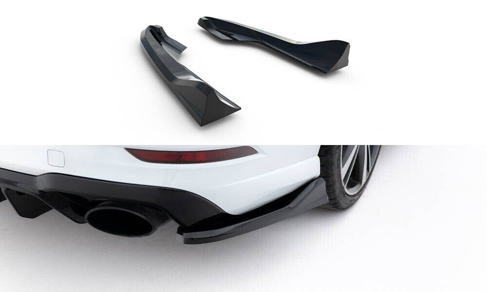 Diffusor Flaps V.5 passend für Audi RS3 Limousine 8V FL schwarz Hochglanz
