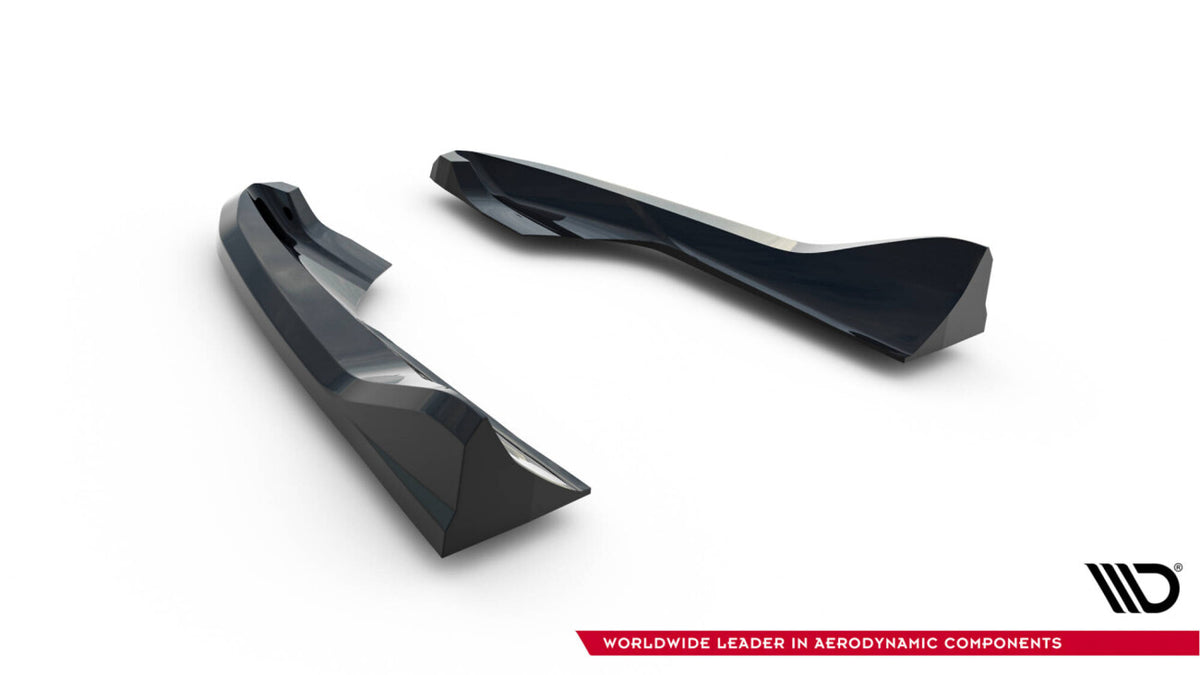 Diffusor Flaps V.5 passend für Audi RS3 Limousine 8V FL schwarz Hochglanz