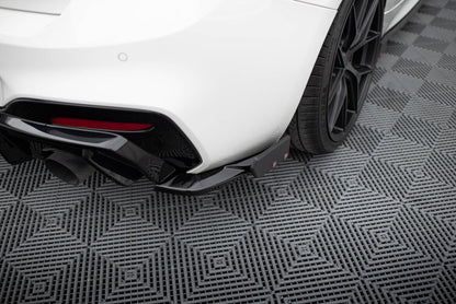 Diffusor Flaps V.5 passend für BMW 1er M-Paket / M140i F20 FL schwarz Hochglanz + Flaps matt