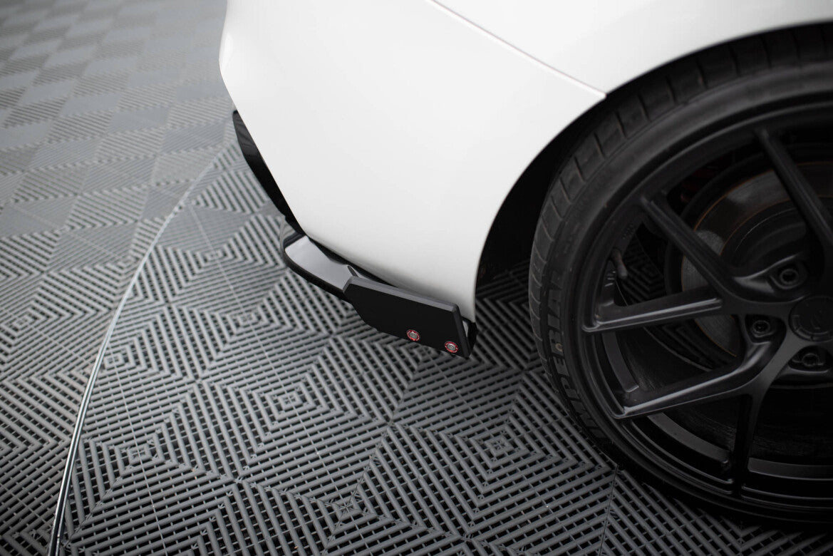 Diffusor Flaps V.5 passend für BMW 1er M-Paket / M140i F20 FL schwarz Hochglanz + Flaps matt