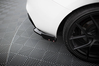 Diffusor Flaps V.5 passend für BMW 1er M-Paket / M140i F20 FL schwarz Hochglanz + Flaps matt