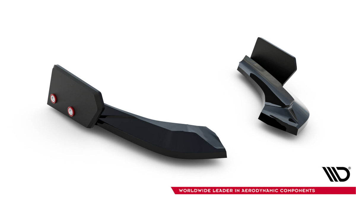 Diffusor Flaps V.5 passend für BMW 1er M-Paket / M140i F20 FL schwarz Hochglanz + Flaps matt