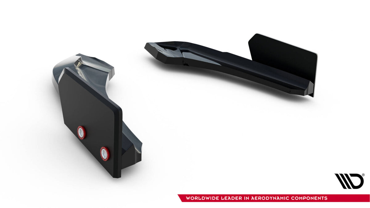 Diffusor Flaps V.5 passend für BMW 1er M-Paket / M140i F20 FL schwarz Hochglanz + Flaps matt