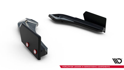 Diffusor Flaps V.5 passend für BMW 1er M-Paket / M140i F20 FL schwarz Hochglanz + Flaps matt