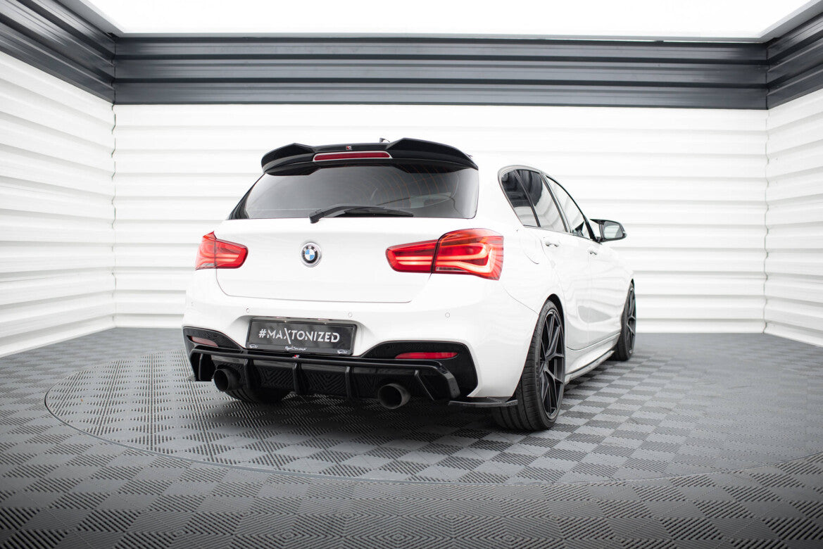Diffusor Flaps V.5 passend für BMW 1er M-Paket / M140i F20 FL schwarz Hochglanz