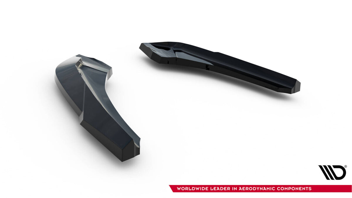Diffusor Flaps V.5 passend für BMW 1er M-Paket / M140i F20 FL schwarz Hochglanz