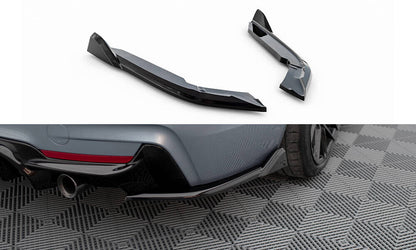Diffusor Flaps V.5 passend für BMW 4er Coupe M-Paket F32 schwarz Hochglanz