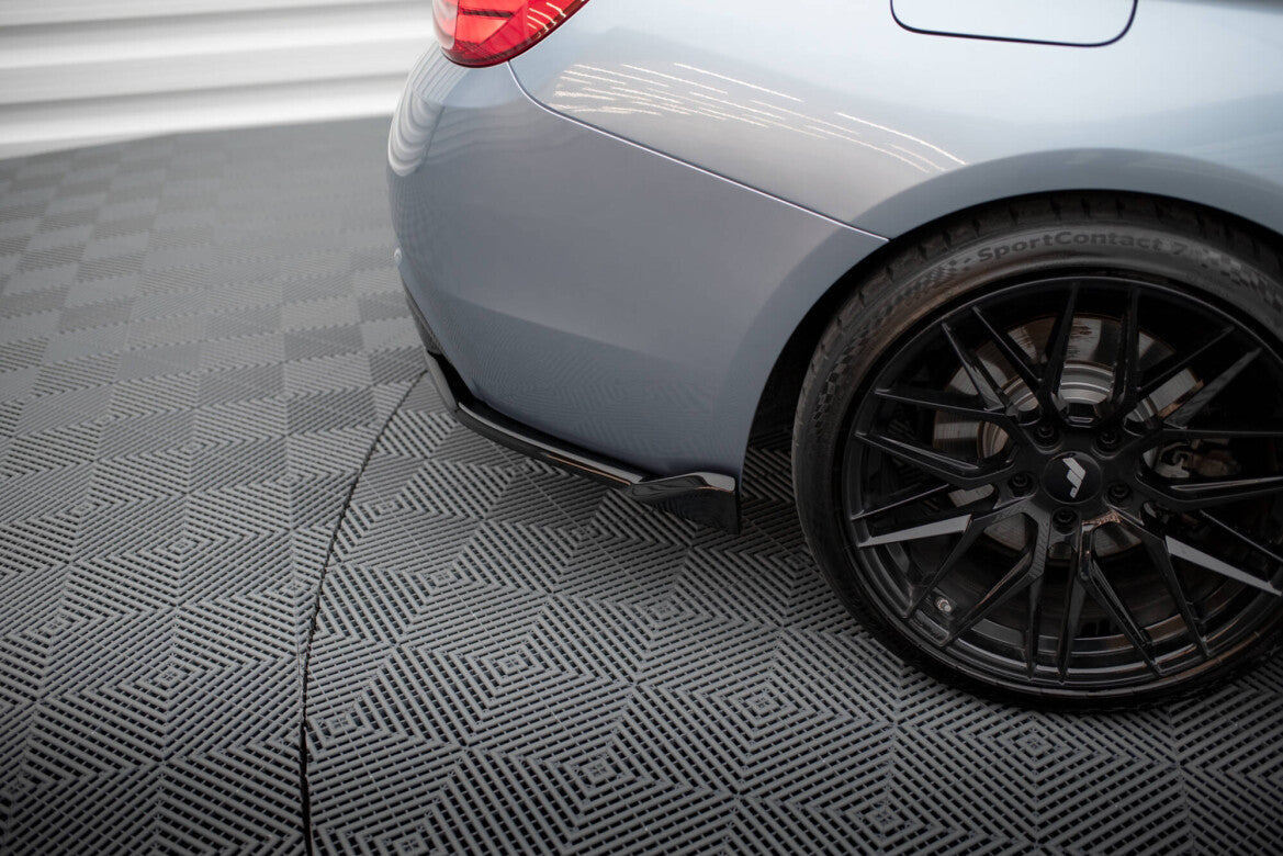 Diffusor Flaps V.5 passend für BMW 4er Coupe M-Paket F32 schwarz Hochglanz