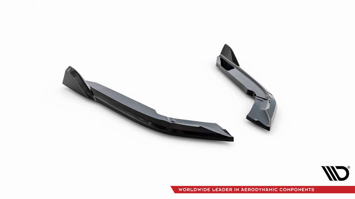 Diffusor Flaps V.5 passend für BMW 4er Coupe M-Paket F32 schwarz Hochglanz
