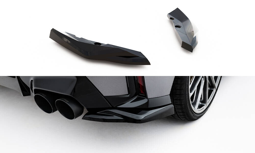 Diffusor Flaps V.5 passend für BMW M135i F70 schwarz Hochglanz