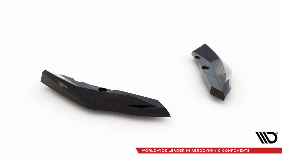 Diffusor Flaps V.5 passend für BMW M135i F70 schwarz Hochglanz