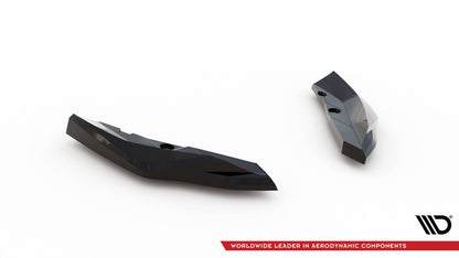 Diffusor Flaps V.5 passend für BMW M135i F70 schwarz Hochglanz