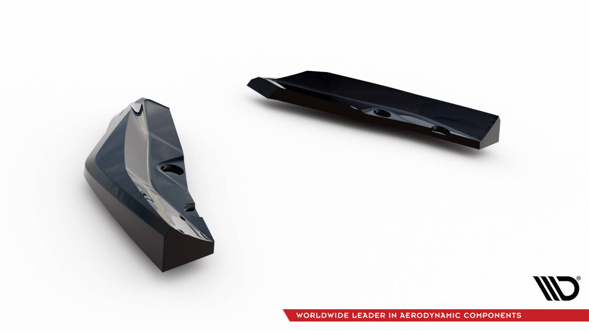 Diffusor Flaps V.5 passend für BMW M135i F70 schwarz Hochglanz