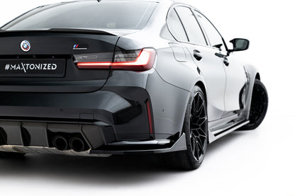 Diffusor Flaps V.5 passend für BMW M3 Limousine / Touring G80 / G81 schwarz Hochglanz