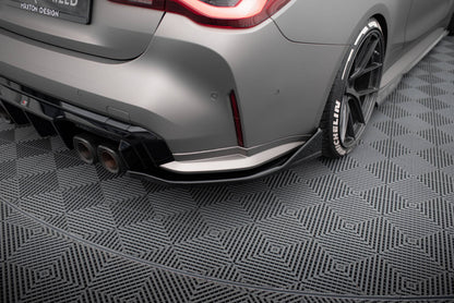 Diffusor Flaps V.5 passend für BMW M4 G82 / G82 FL schwarz Hochglanz