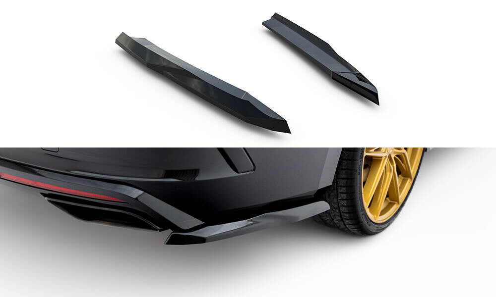 Diffusor Flaps V.5 passend für Skoda Octavia RS Liftback / Combi Mk4 / Mk4 FL schwarz Hochglanz