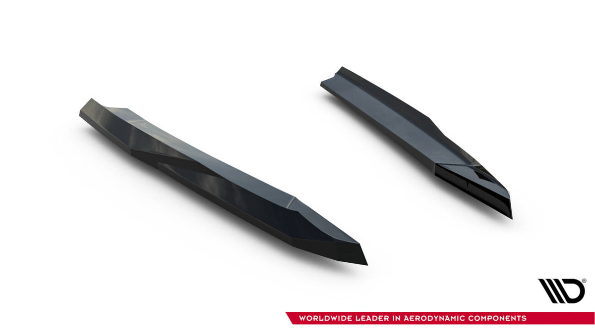 Diffusor Flaps V.5 passend für Skoda Octavia RS Liftback / Combi Mk4 / Mk4 FL schwarz Hochglanz