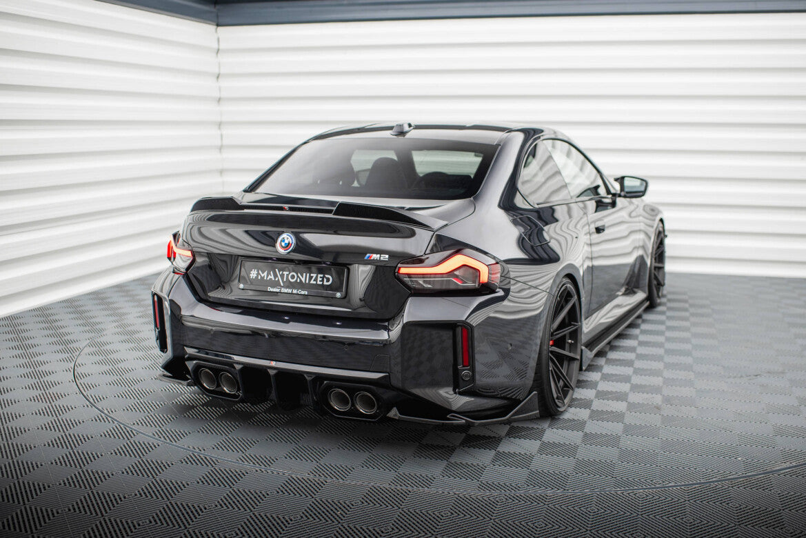 Diffusor Flaps V.6 passend für BMW M2 G87 schwarz Hochglanz
