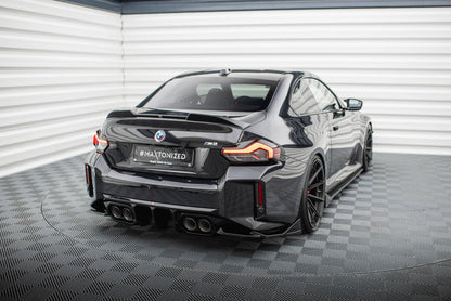 Diffusor Flaps V.6 passend für BMW M2 G87 schwarz Hochglanz