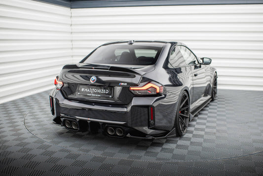 Diffusor Flaps V.6 passend für BMW M2 G87 schwarz Hochglanz
