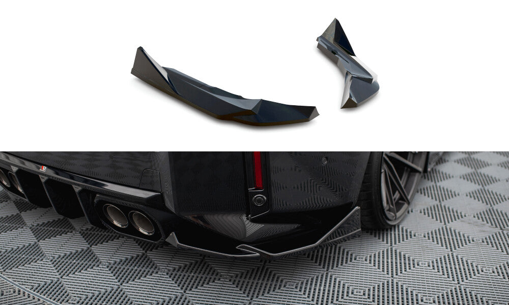 Diffusor Flaps V.6 passend für BMW M2 G87 schwarz Hochglanz