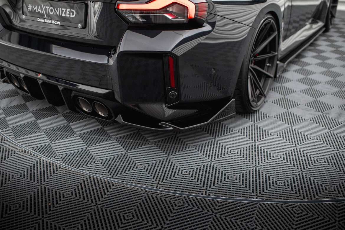 Diffusor Flaps V.6 passend für BMW M2 G87 schwarz Hochglanz