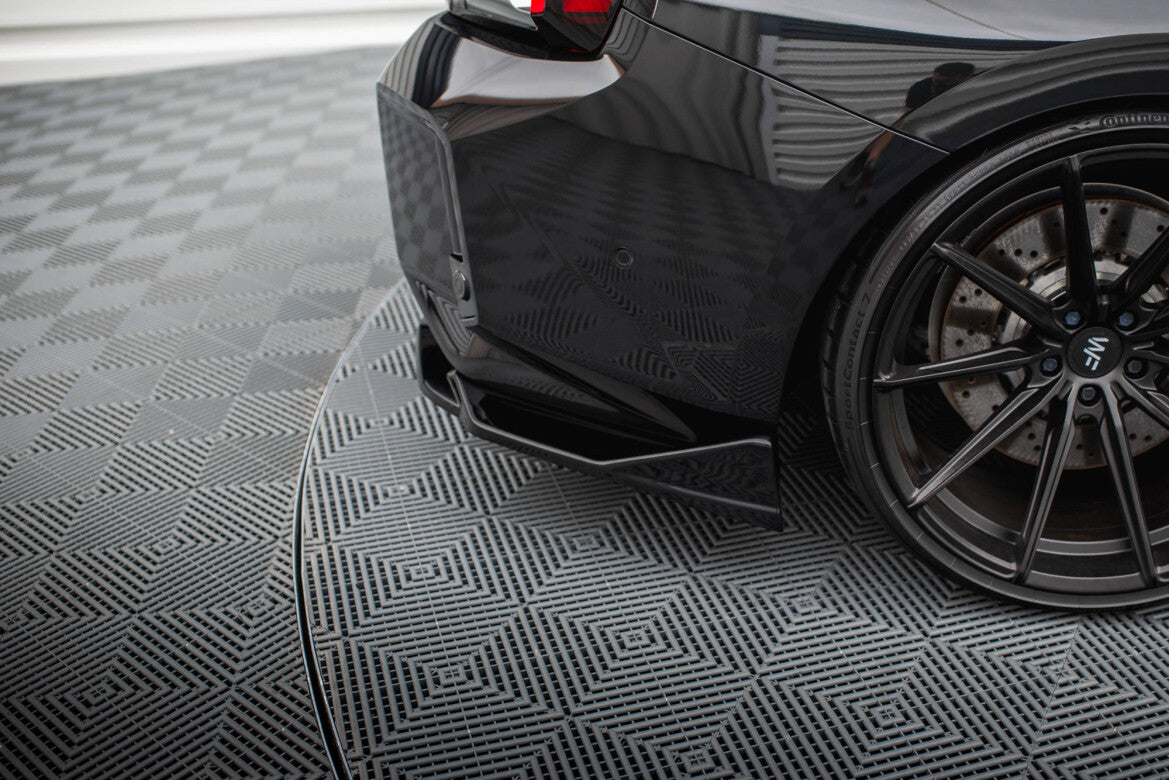 Diffusor Flaps V.6 passend für BMW M2 G87 schwarz Hochglanz