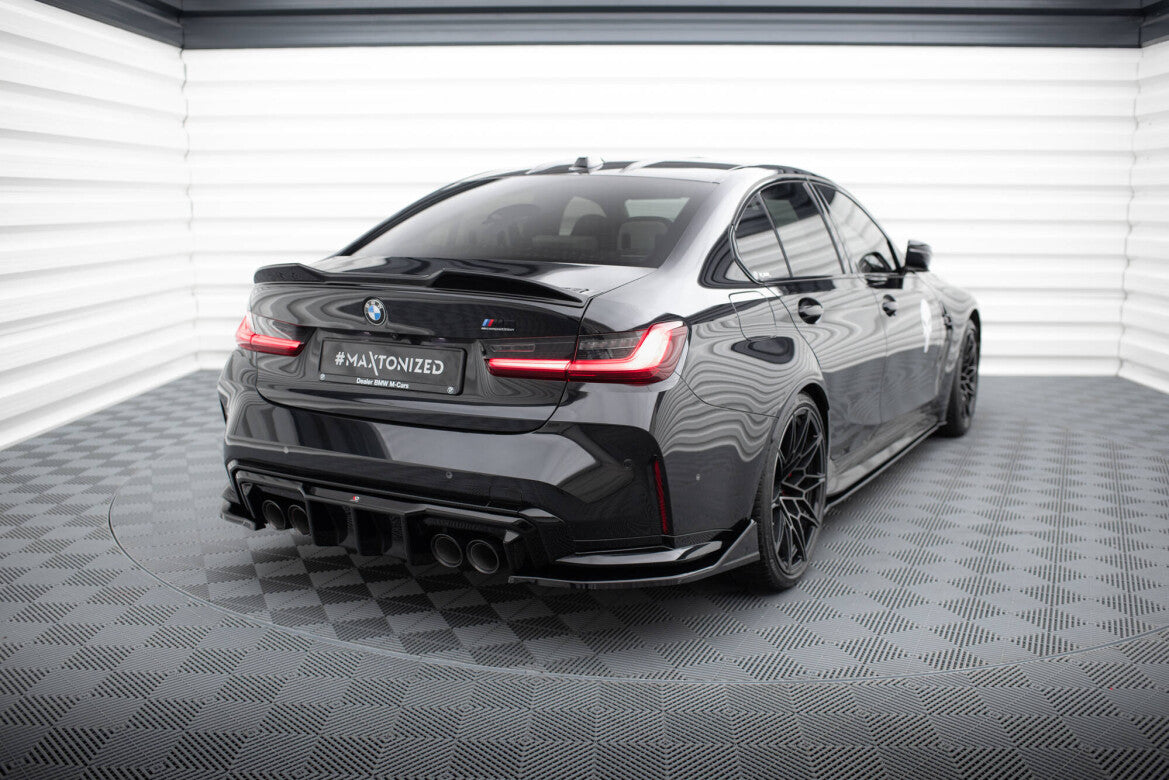 Diffusor Flaps V.6 passend für BMW M3 Limousine / Touring G80 / G81 schwarz Hochglanz