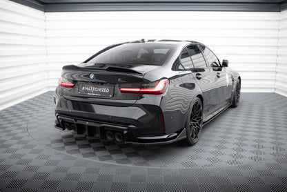 Diffusor Flaps V.6 passend für BMW M3 Limousine / Touring G80 / G81 schwarz Hochglanz
