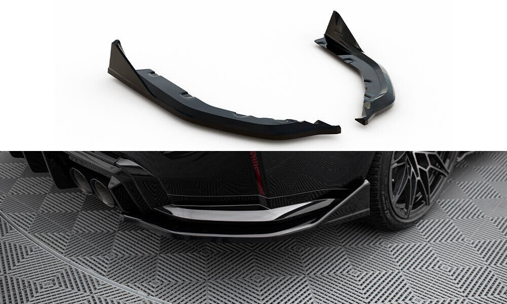 Diffusor Flaps V.6 passend für BMW M3 Limousine / Touring G80 / G81 schwarz Hochglanz