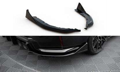 Diffusor Flaps V.6 passend für BMW M3 Limousine / Touring G80 / G81 schwarz Hochglanz