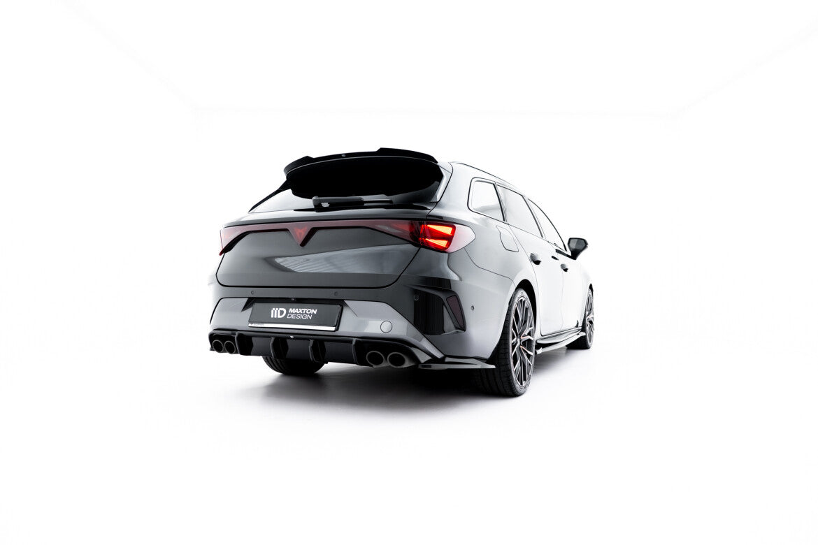 Diffusor Flaps V.6 passend für CUPRA Leon ST Mk1 FL schwarz Hochglanz